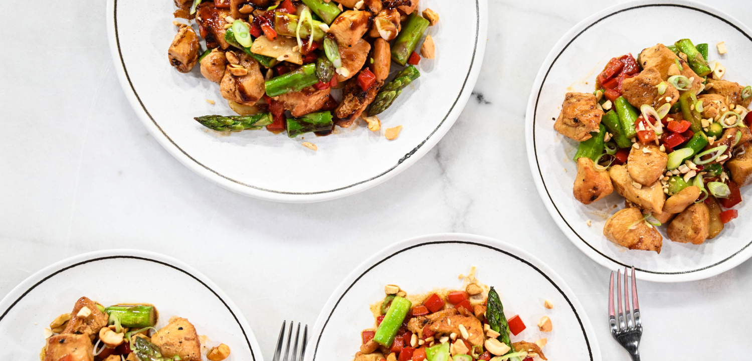 Make this light, nourishing cashew chicken in only 25 minutes