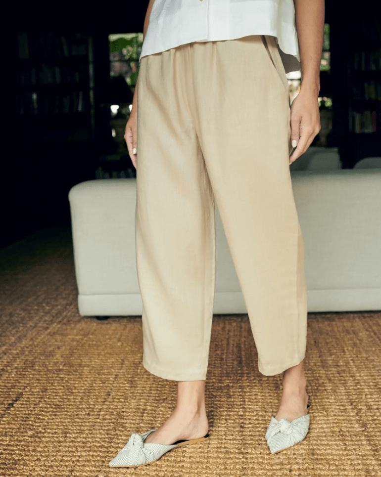 Discover lightweight fabrics for womens summer pants linen or cotton    Masons EU