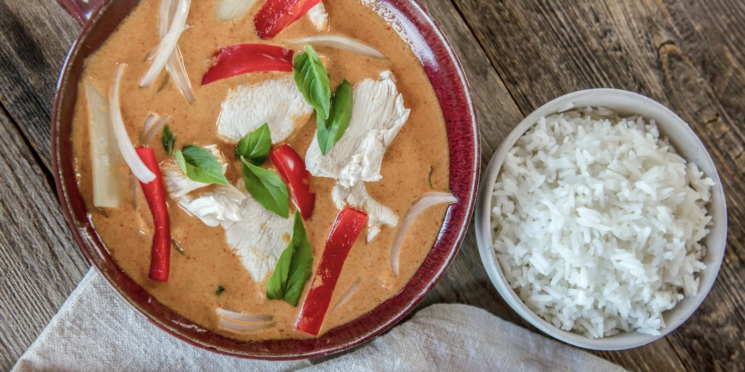Coconut milk is the base for this rich, flavorful Thai-style curry