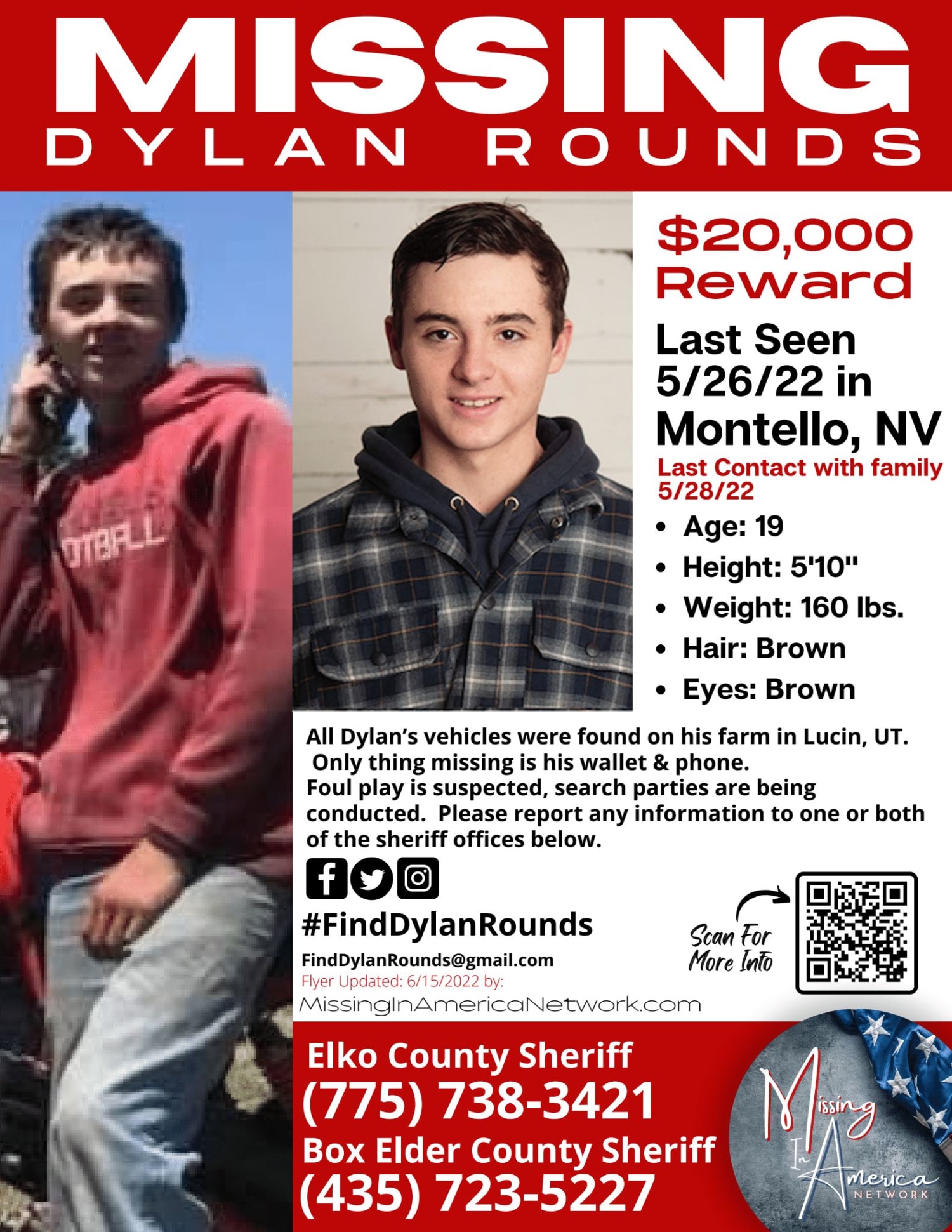 Parents hoping for safe return of Utah teen Dylan Rounds, who was last heard from in May 2022