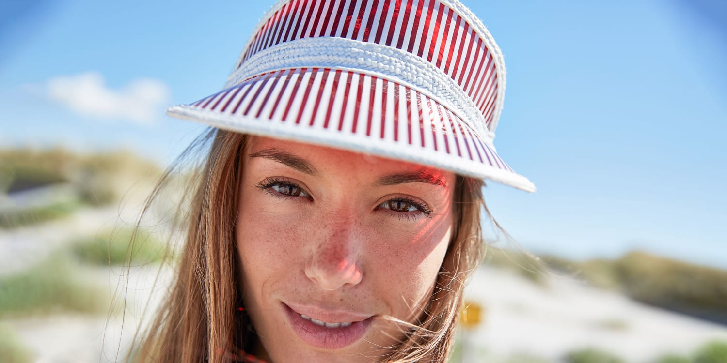 FURTALK Womens Sun Visor Hat Straw Sun Visors for Women Summer
