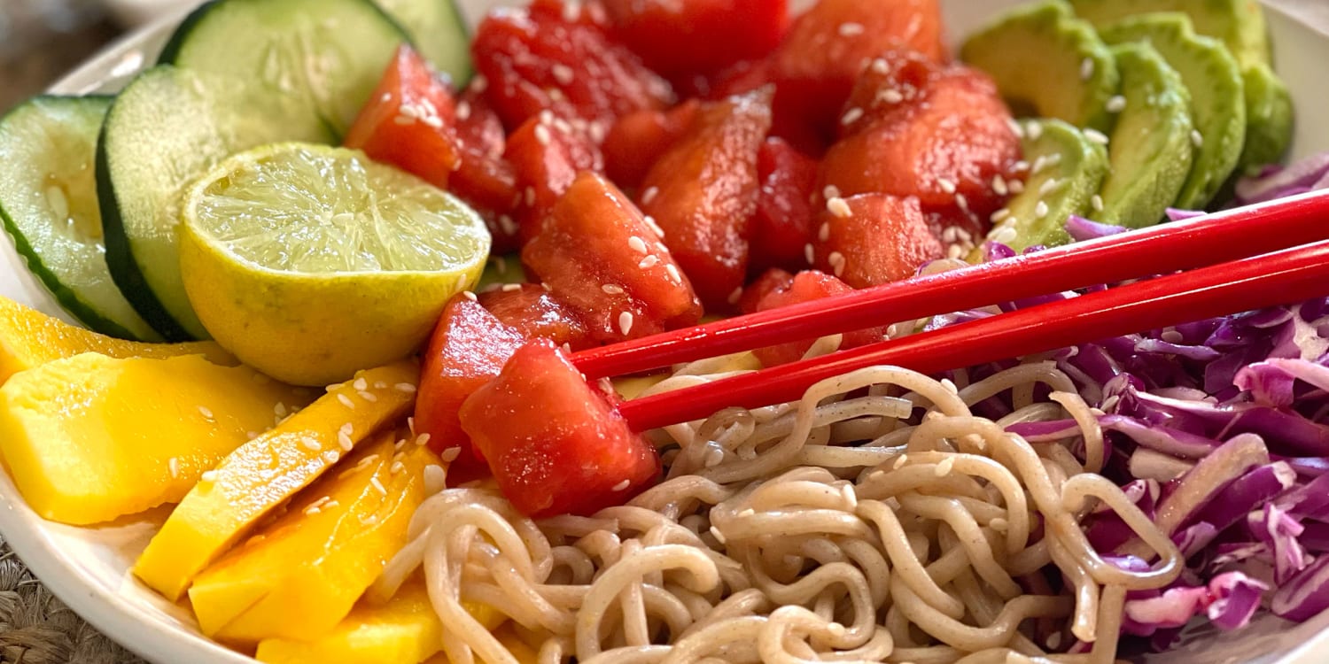 Joy Bauer shakes up 'poke' bowls with a fruity watermelon swap