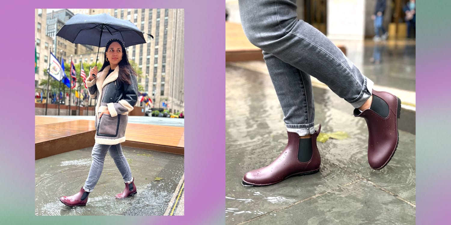 chelsea rain boots brown