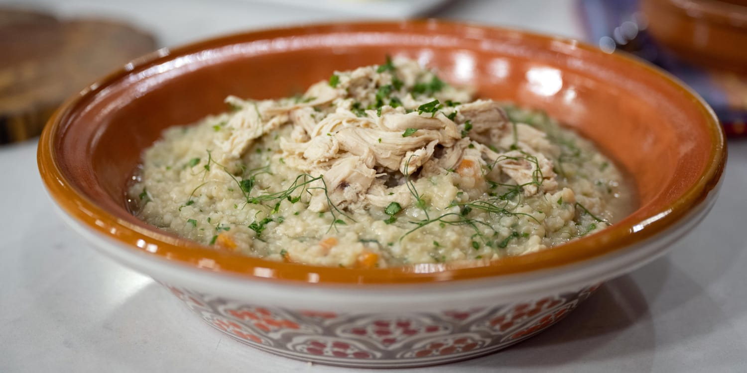 Mashama Bailey's comfort dish is rice middlins with chicken