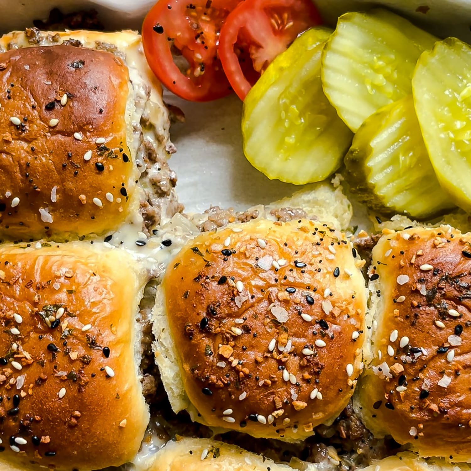 Southwestern Cheeseburger Sliders - Once Upon a Chef
