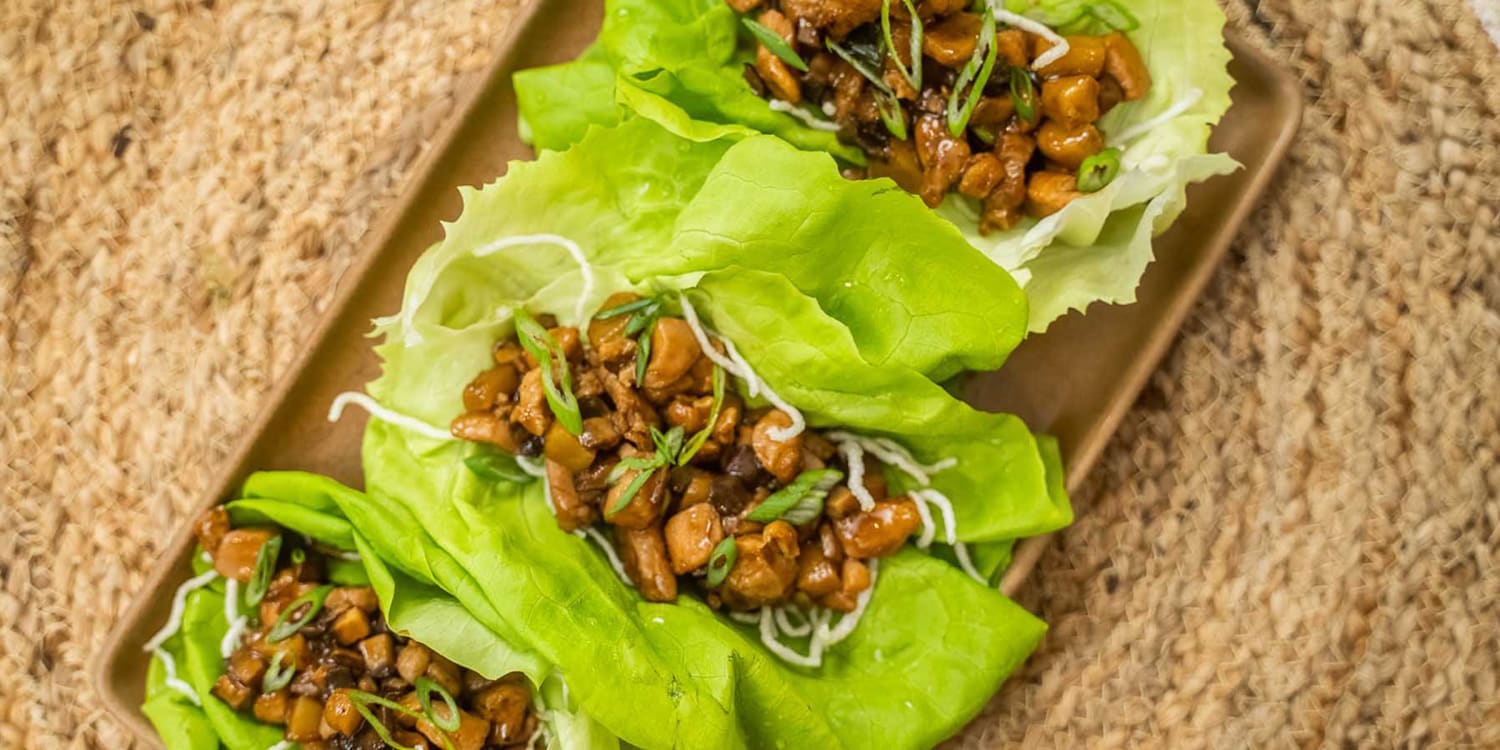 Skinny Chicken Caesar Lettuce Wraps Meal Prep - Kirbie's Cravings