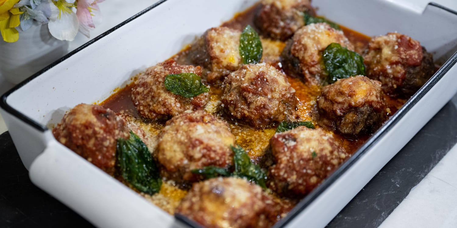 We got the recipe for Carbone's famous meatballs