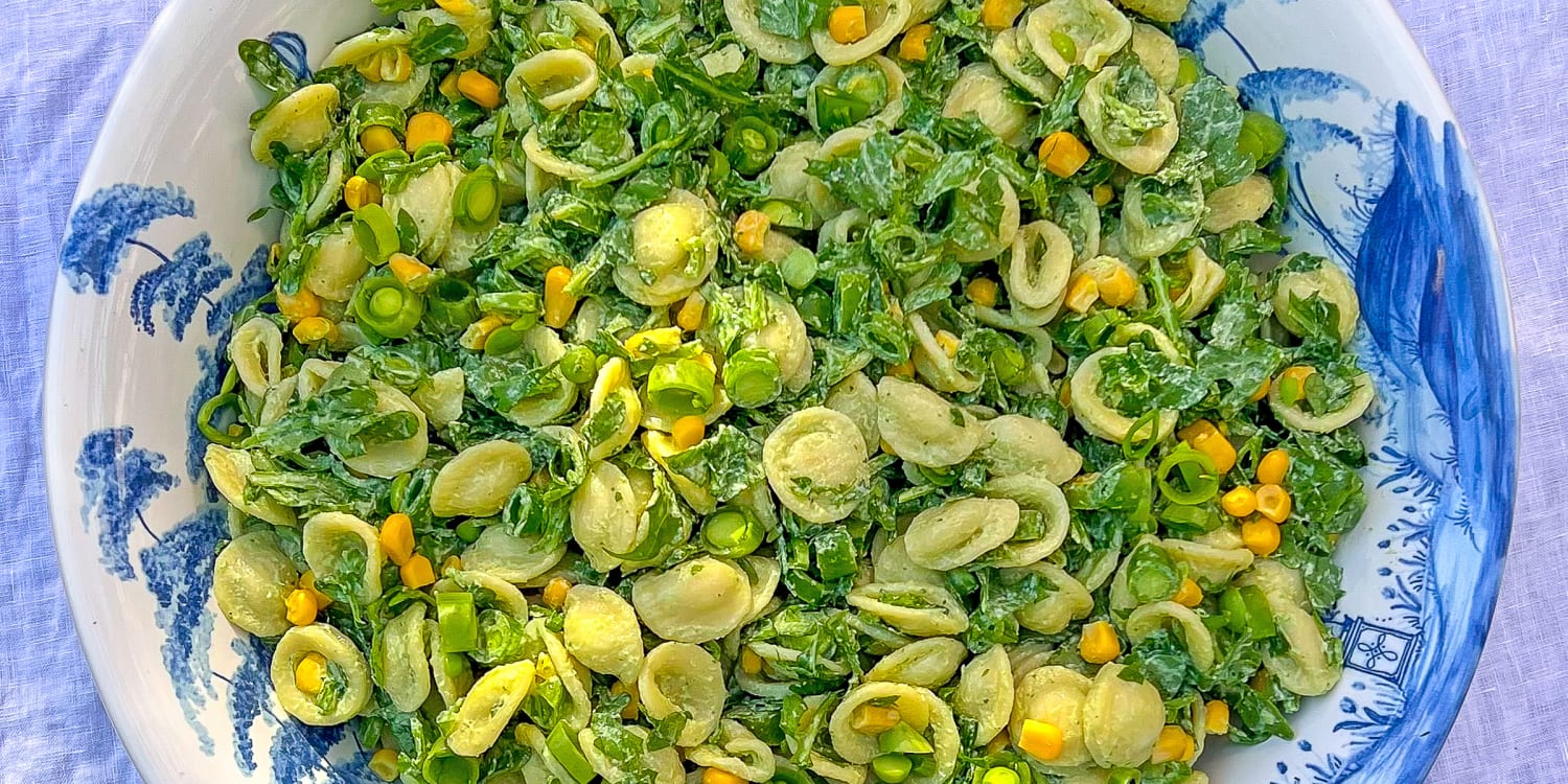 Green Goddess Pasta Salad Recipe