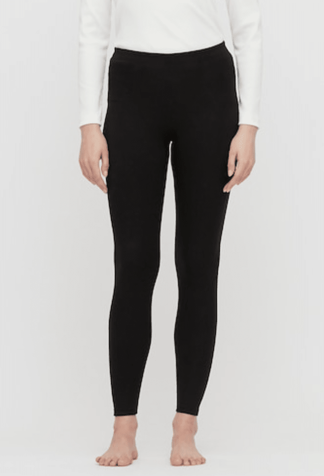 Uniqlo Heat Tech Extra Warm Leggings Cream White High Waist Knit Pull On  Winter - $23 - From Twisted