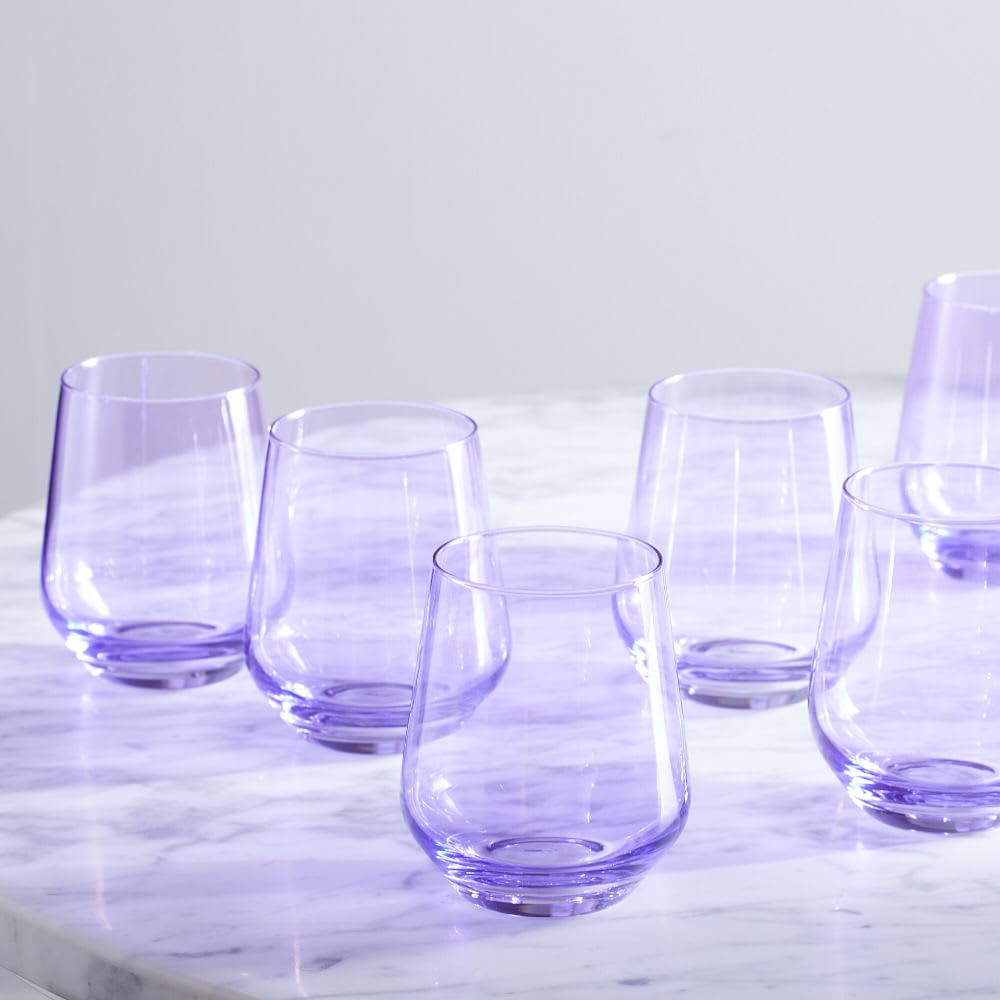 NEW ban.do Stemless Acrylic Wine Glasses ~ Set of 4 ~