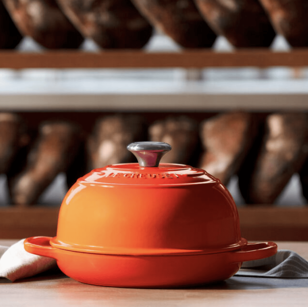 I posted about the Le Creuset bread oven two days ago and many of you were  interested in how well it worked. It's AMAZING! The heat and steam  distribution is unparalleled and