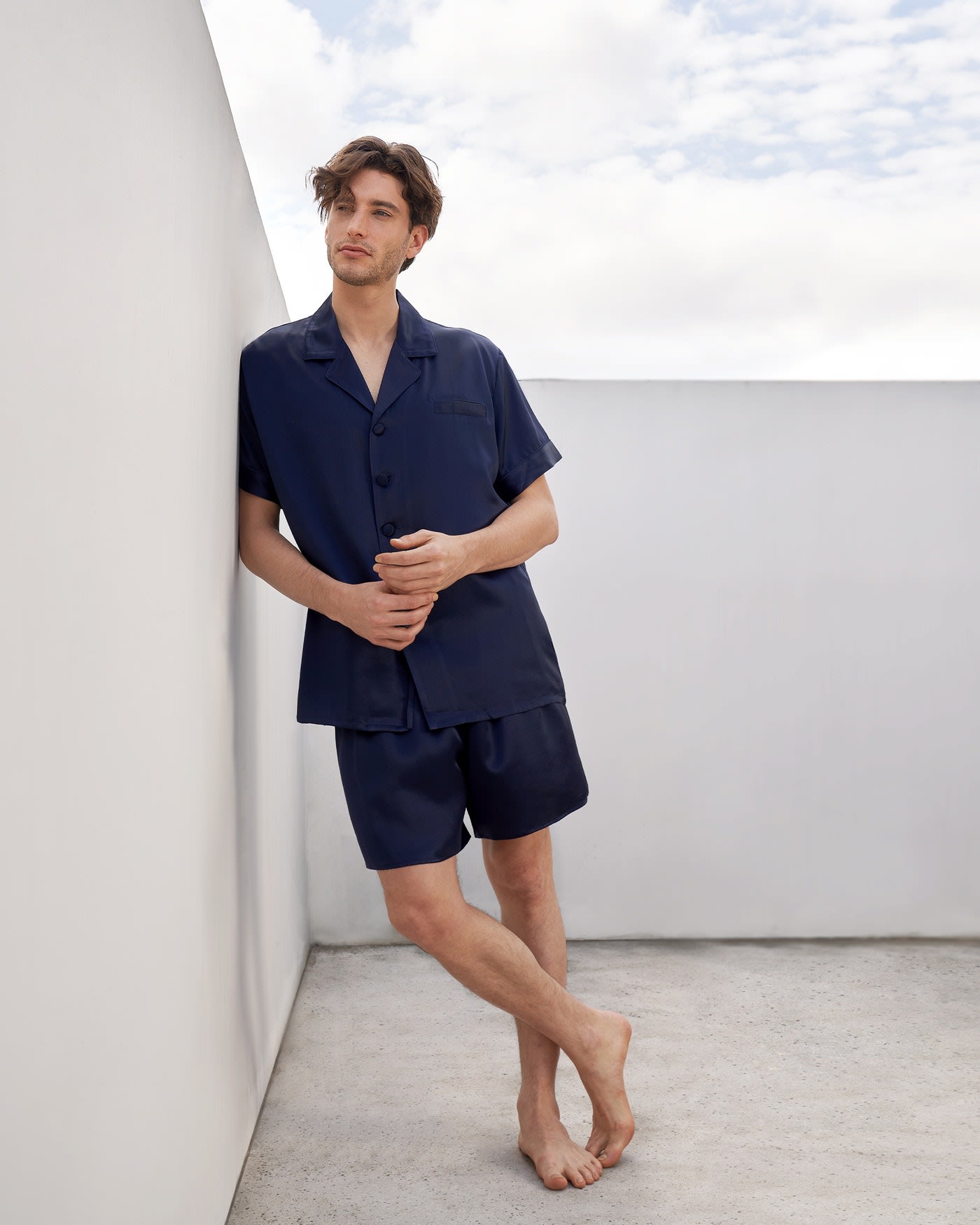 19 Momme Mens Comfortable Silk Pajama Shorts [FS026] - $69.00 :  FreedomSilk, Best Silk Pillowcases, Silk Sheets, Silk Pajamas For Women,  Silk Nightgowns Online Store