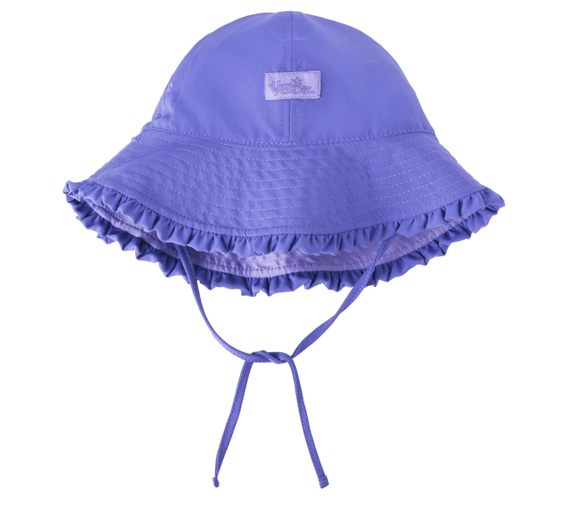 Outdoor UV Sun Hat for Toddler Baby Kids Safari Fishing Hat UPF 50+ Purple