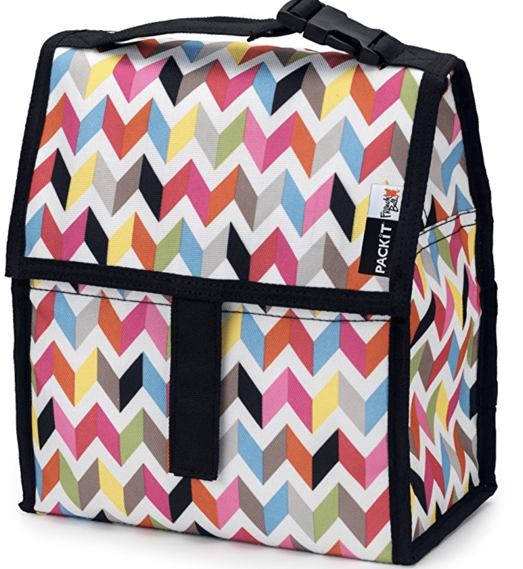 PackIt Freezable Lunch Bag with Zippered Closure, Paradise Breeze