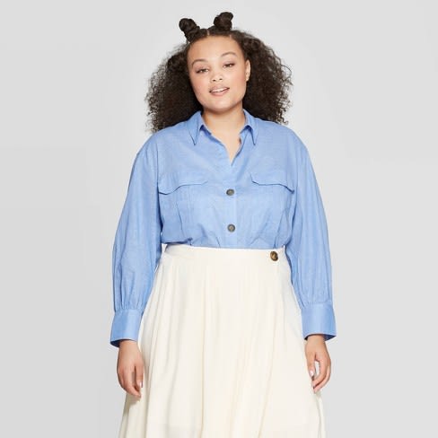 This button-down shirt is a plus-size fashion essential