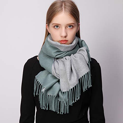 Women's imitation Wool scarf warm scarf line big grid winter versatile  scarf