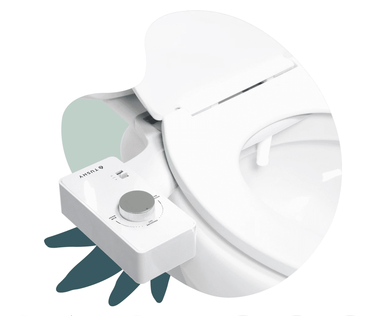 Kit D'attache Bidet Tushy Eau Chaude Et Froide - Blanc - Neuf