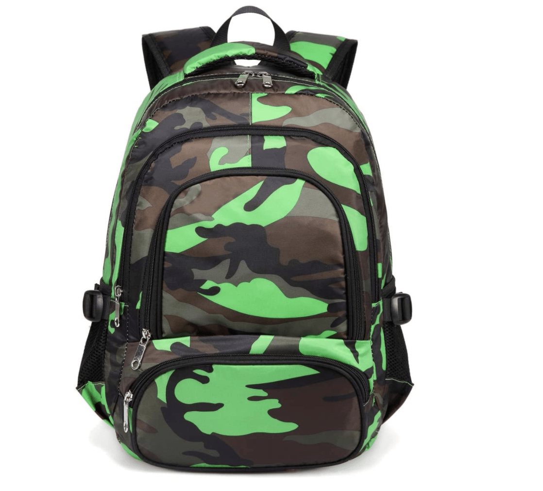 Backpack Boys Fashion Cool Camouflage Junior High School Backpack