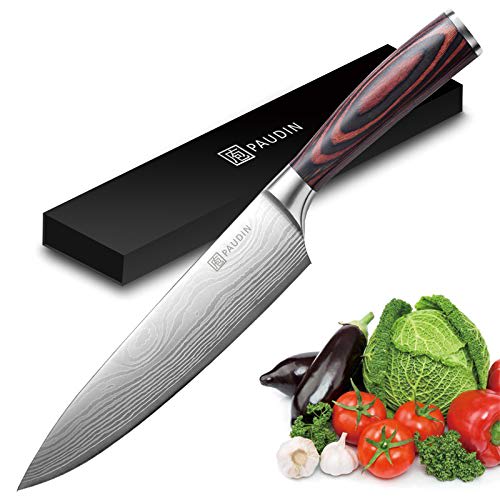 PAUDIN Kitchen Knife Set, 3-Pieces Chef Knife Set with Razor-Sharp
