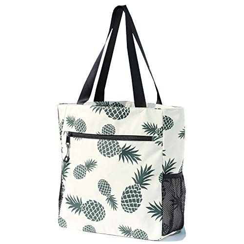 Nutcase Designer Tote Bag for Women Gym Beach Travel Shopping Fashion Bags  with Zip Closure and Internal Pocket to keep cash/valuables - Flowers