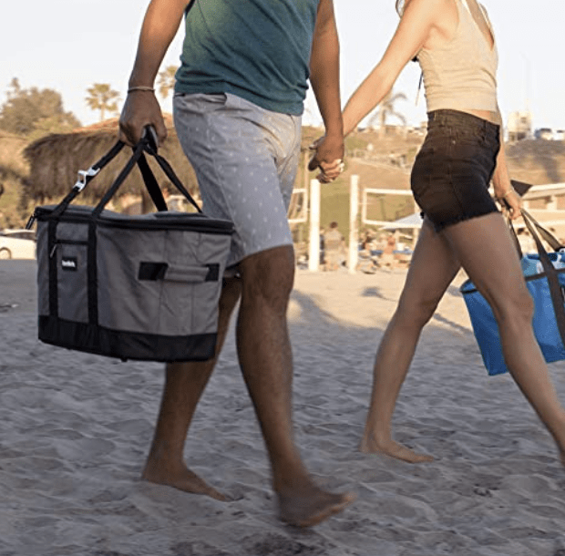 CleverMade 30 Liter Soft-Sided Collapsible Insulated Cooler SnapBasket