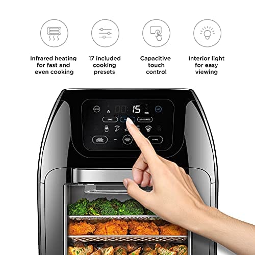 KALORIK Black Universal Digital Air Fryer Lid FT 46587 BK - The Home Depot