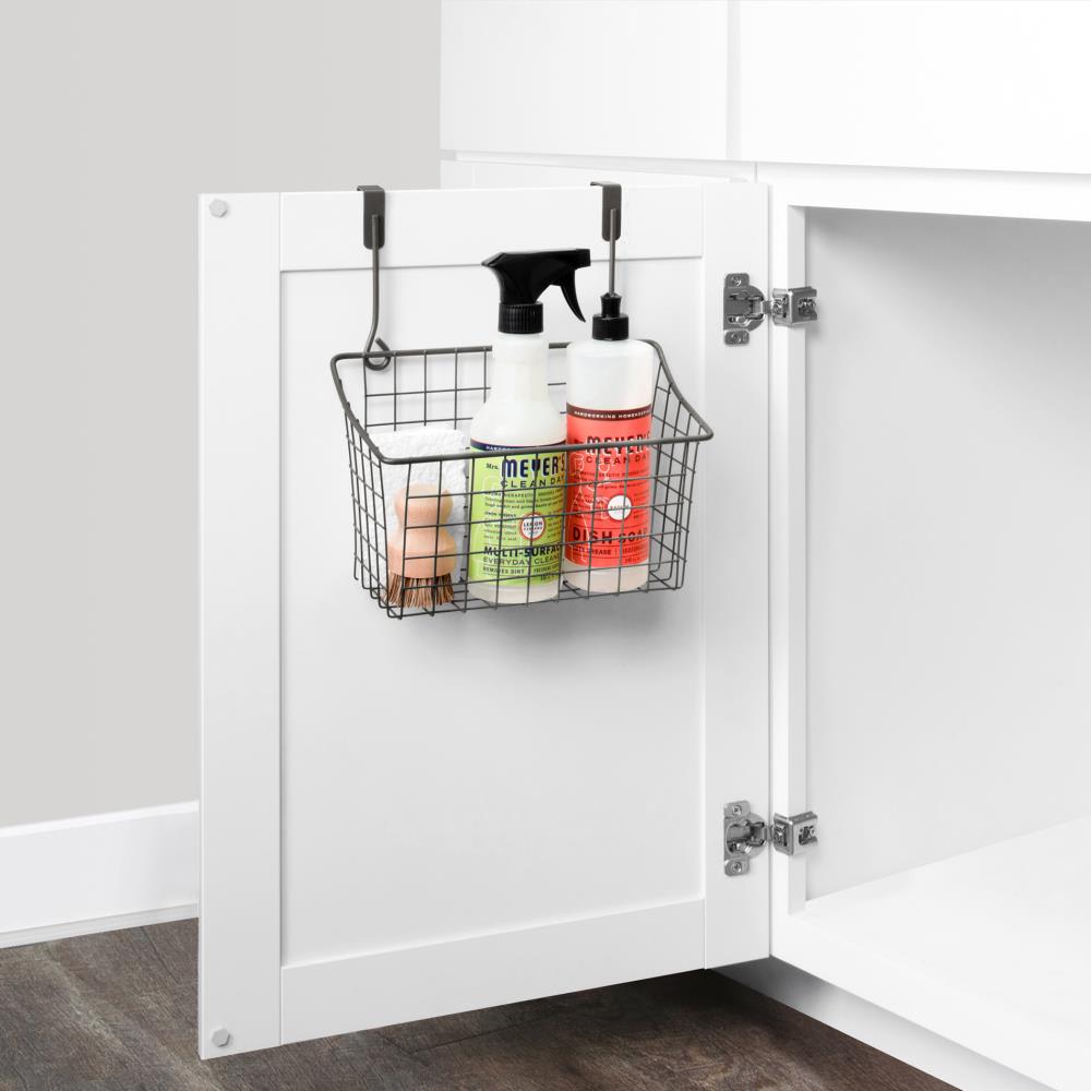 SimpleHouseware 2 Tier Bathroom Organizer Tray Pull-Out Sliding  Drawer/Under-Sink Storage, White : : Home
