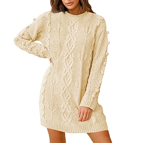 This tie-waist sweater dress is the perfect winter outfit