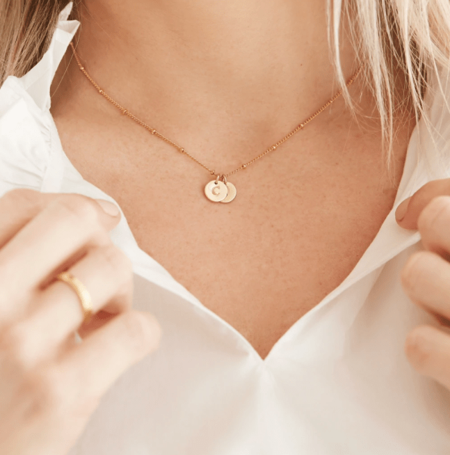 Silver N Style | MonoP Gold Monogram Pendant Necklace | Fine Jewelry & More