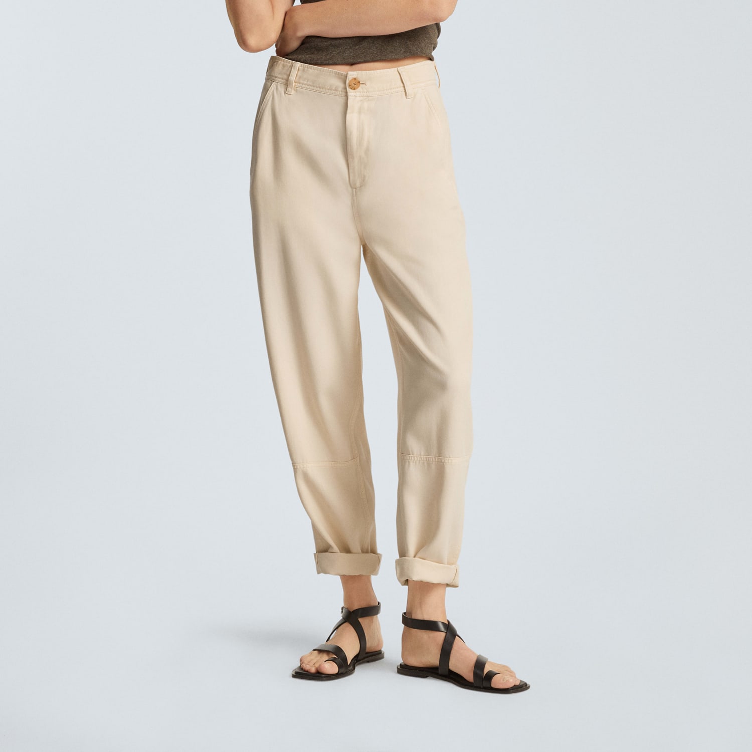 Express  High Waisted Supersoft Twill Pull-On Bootcut Pant in