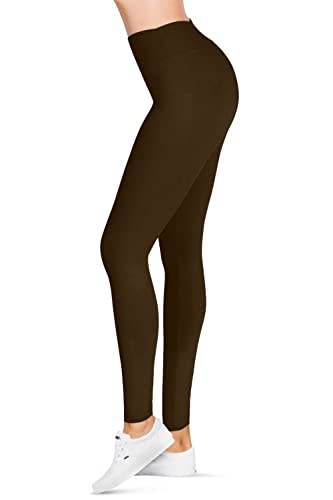 SATINA High Waisted Fleece Lined Leggings for Women - Available in 12 Colors