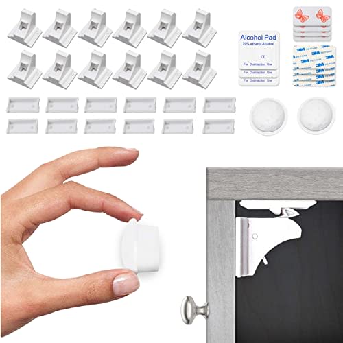 NEW Cabinet Locks Child Safety Latches Baby Proofing 12 Locks + 3