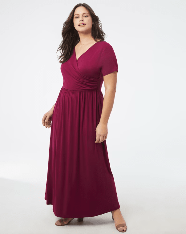 green emerald velvet dress Plus Size Autumn Queen Chiffon Maxi Dress 3