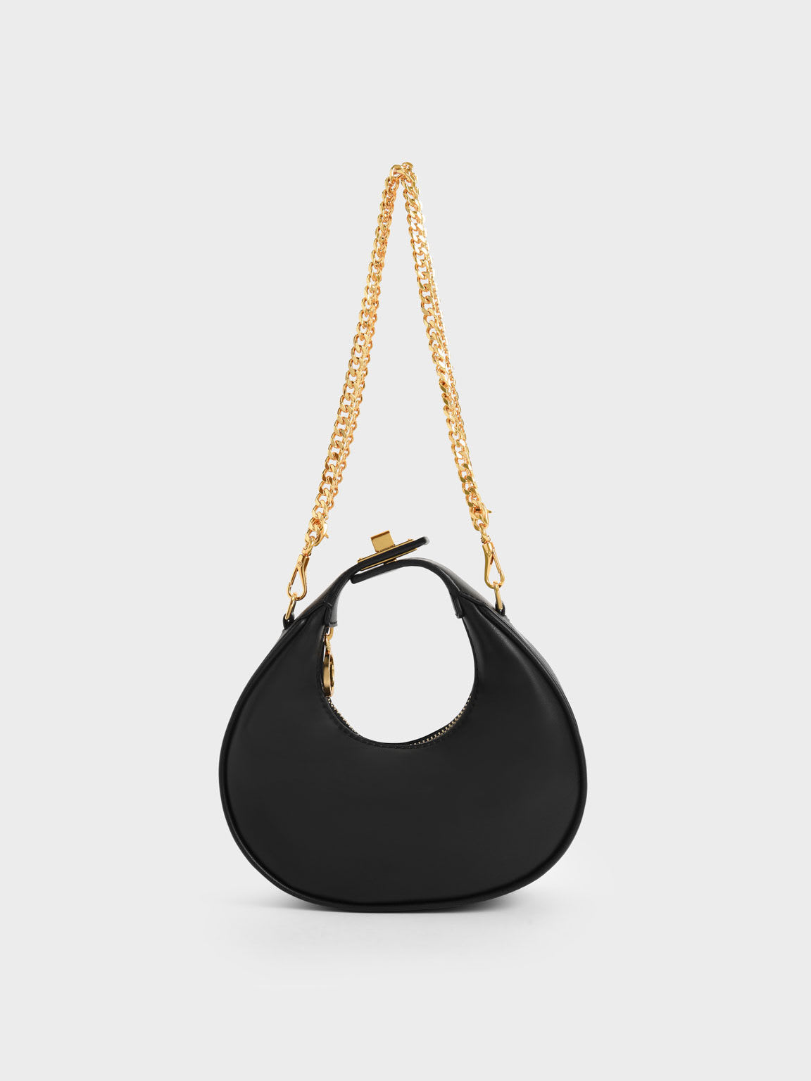 Crescent Chain Designer Crossbody Bag: Red Fringe Handbag – Thale