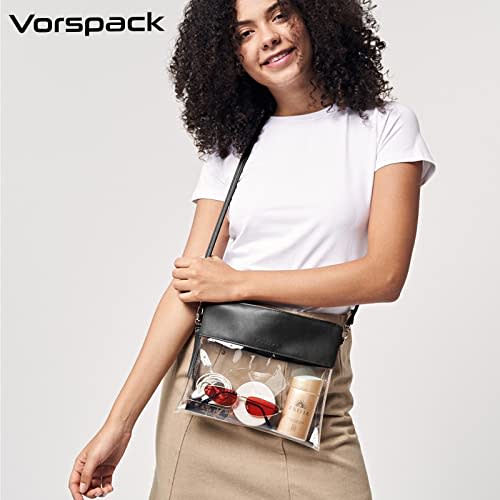  HOOMTREE Clear Crossbody Bag Stadium Approved,Clear Purse for  Women Stadium,Leopard Print Clear Concert Bag for Sports Event Concert :  Sports & Outdoors