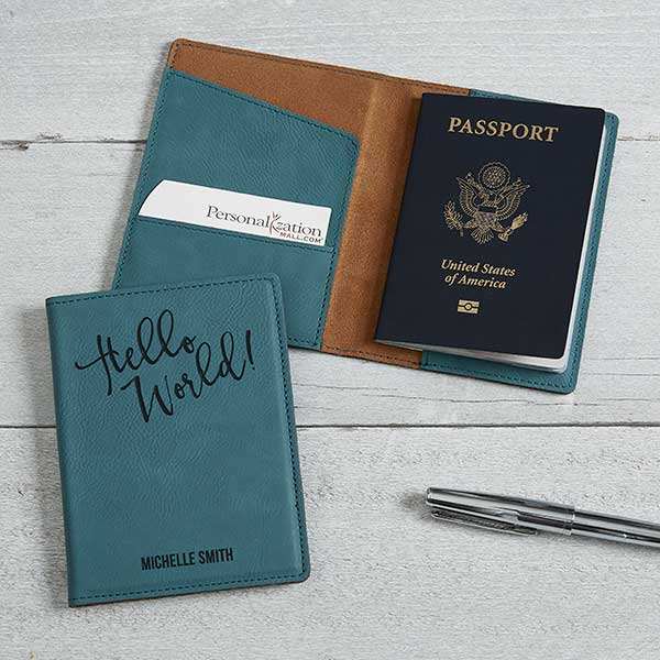 BRELOX Gifts with Personality Brelox Travel Wallet Family Passport Holder - RFID Document Organizer for 4 5 6 Passports - Genuine Leather - Brown