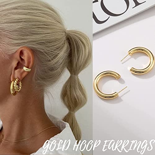 Chunky Gold Hoop Earrings - Jorunn