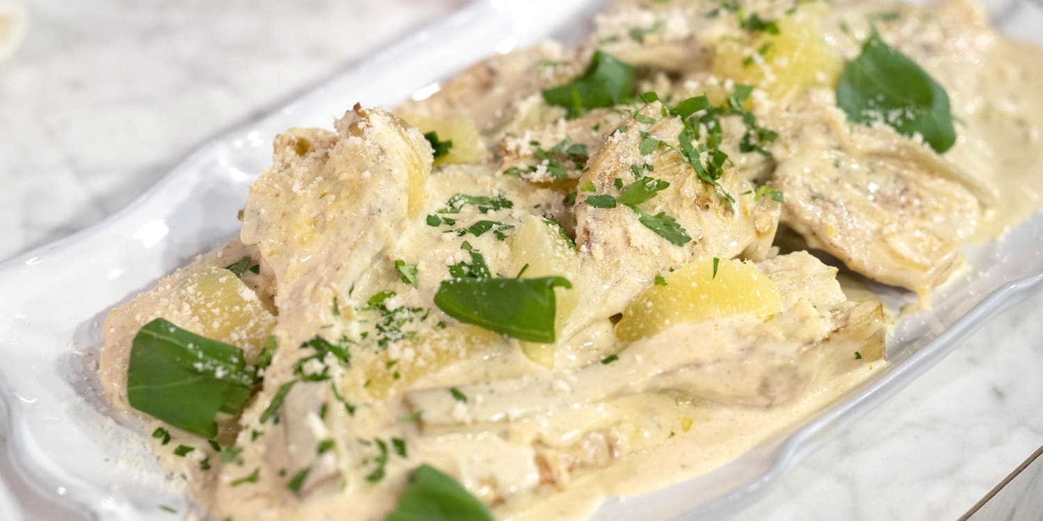 Chicken scaloppine with artichokes is the ultimate spring dinner