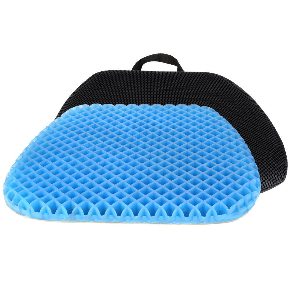 CushZone Seat Cushion - Cooling Gel - Memory Foam - Removable Washable  Cover