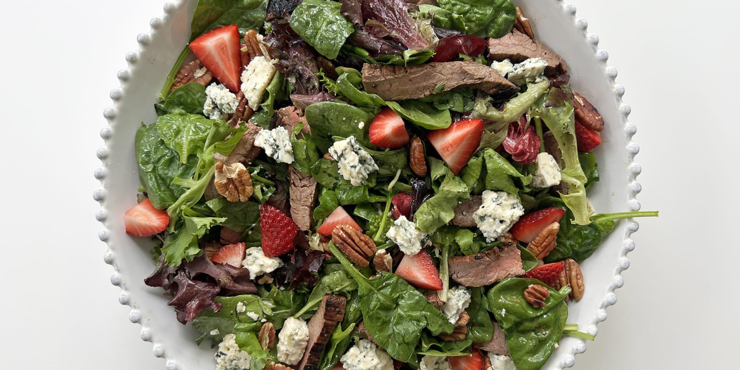 Serve the ultimate patriotic steak salad for the Fourth of July
