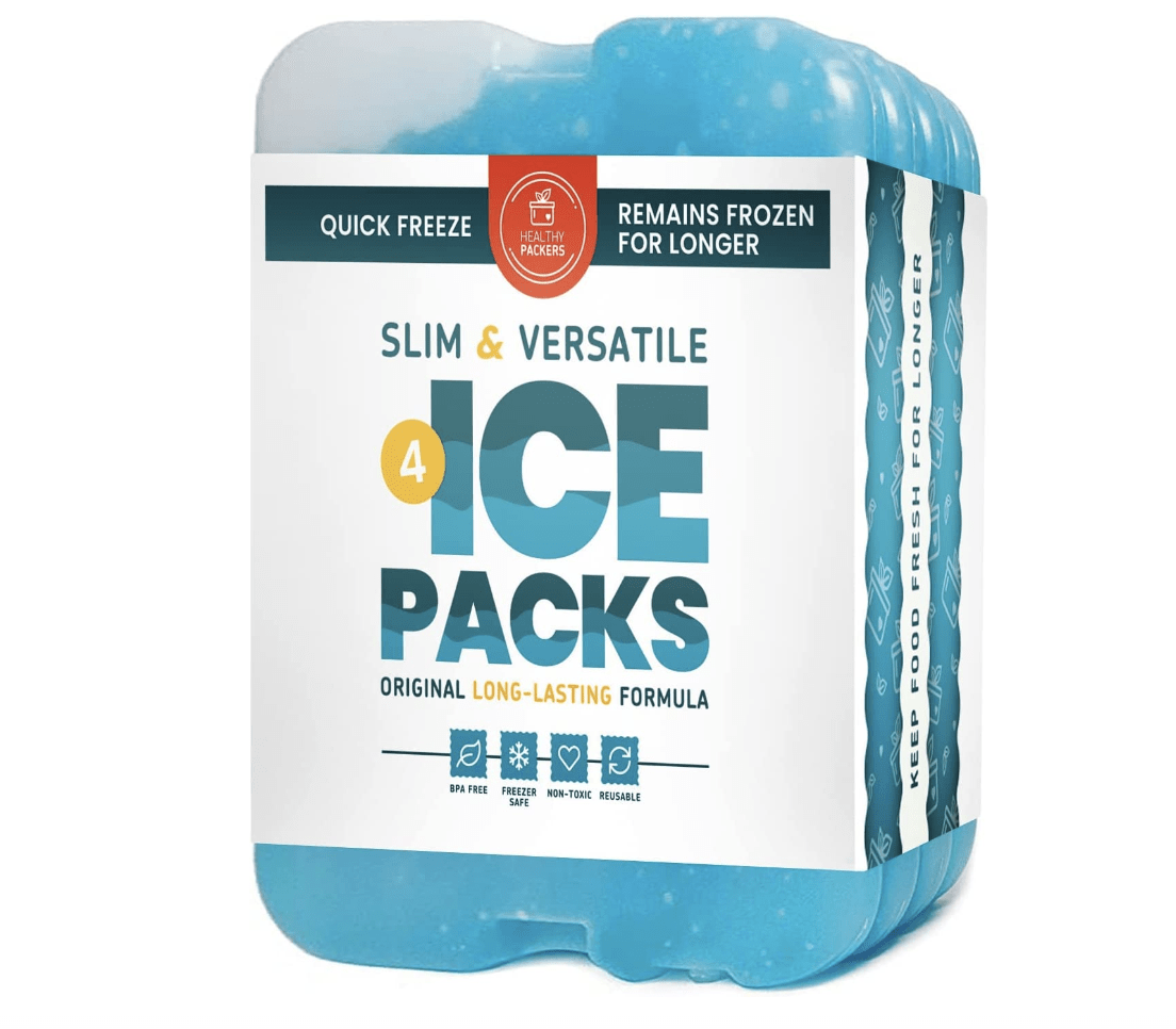 Cooler Shock Ice Packs for Cooler, Strong, Reusable, Premium Ice Pack and Lunch  Cooler Set for Long Term Use, Cools Faster Than Ice, 3 Pack