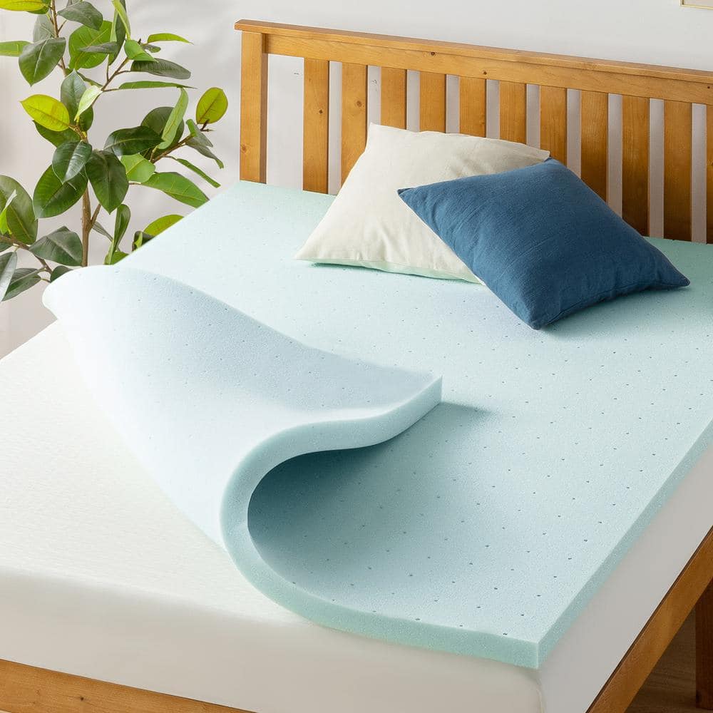 2-inch Gel Memory Foam Mattress Topper with Waterproof Mattress