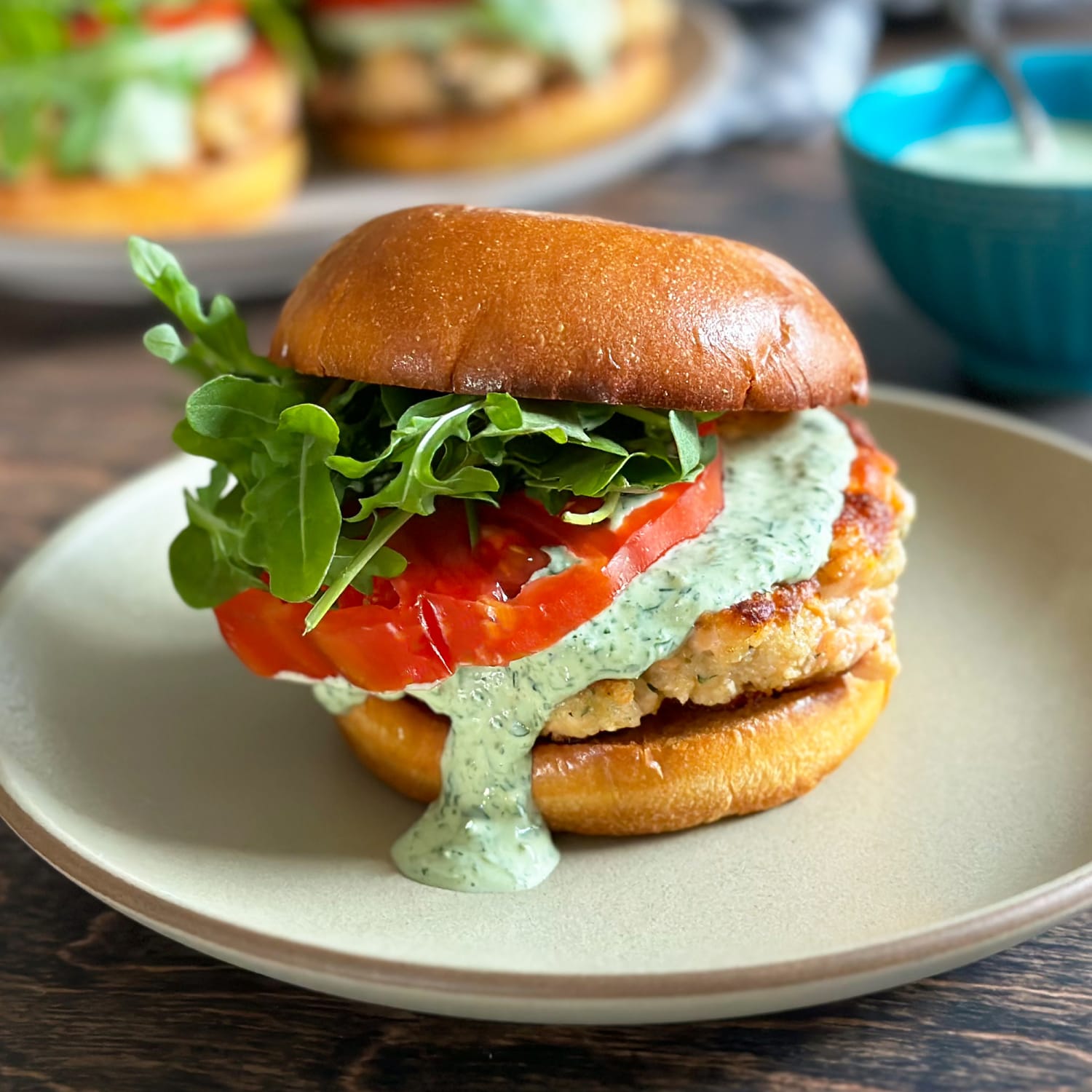 Green Goddess Salmon Burgers - Joanne Eats Well With Others