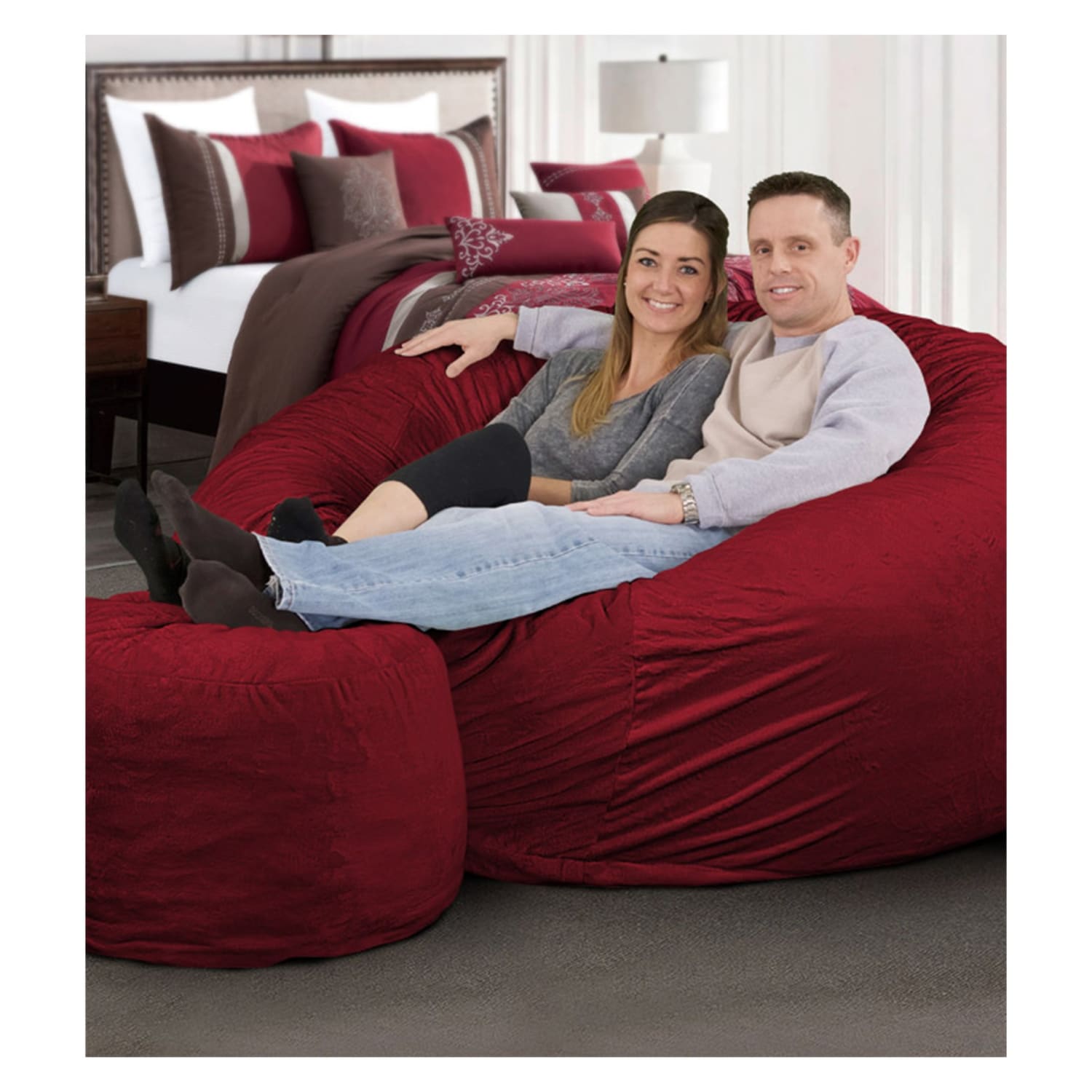 Farfi Solid Color Cloth Lazy Lounger Bean Bag Sack Chair Sofa Dust Cover  Decoration | Fruugo BH
