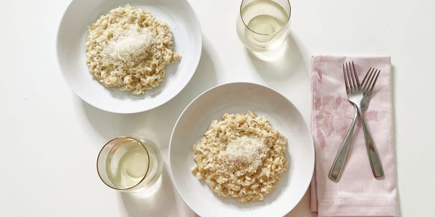 Learn how to make classic Parmesan risotto with this recipe
