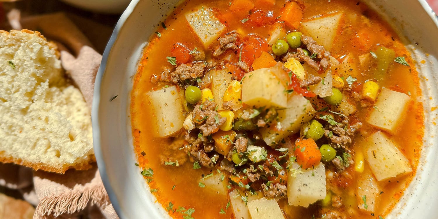 Slow Cooker Meatball Vegetable Soup