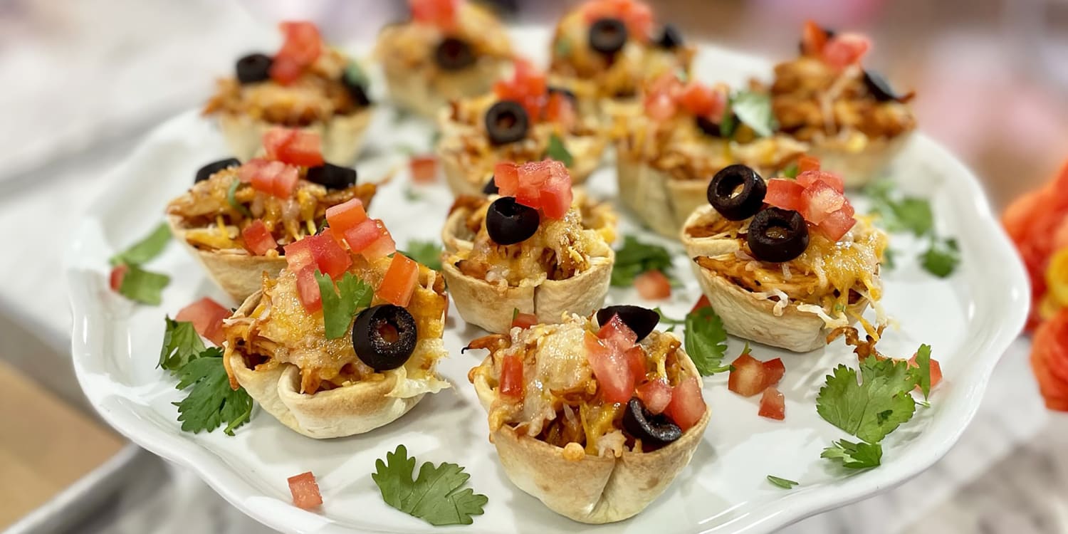 Mini chicken nacho bites make a quick and easy after-school snack