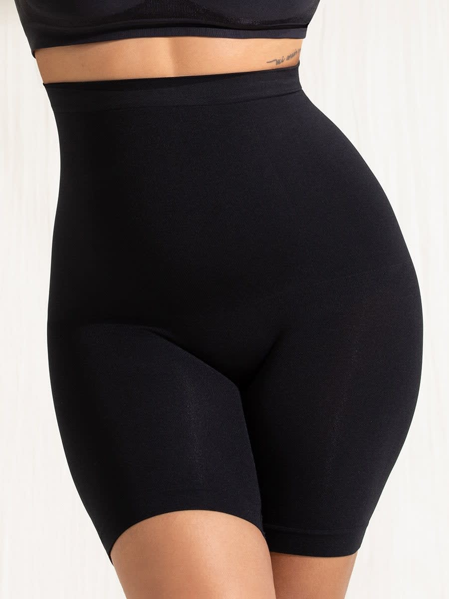 Shapewear Panties High Waist Women Flat Bottom Shapewear Sheath Shorts  Compression Tummy Slimming Anti Chafing Thighs Size M