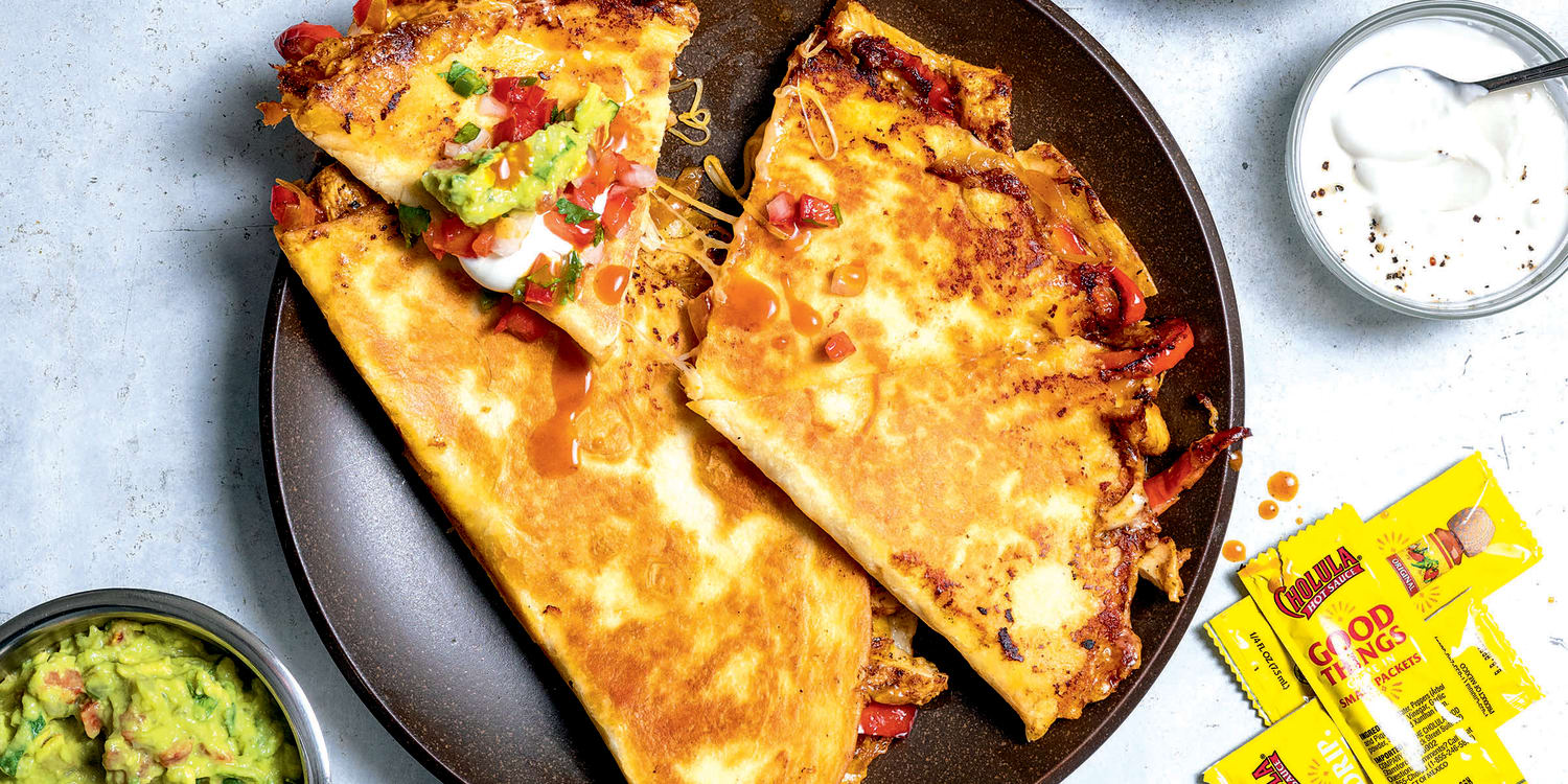 How to make perfectly melty and crisp chicken quesadillas