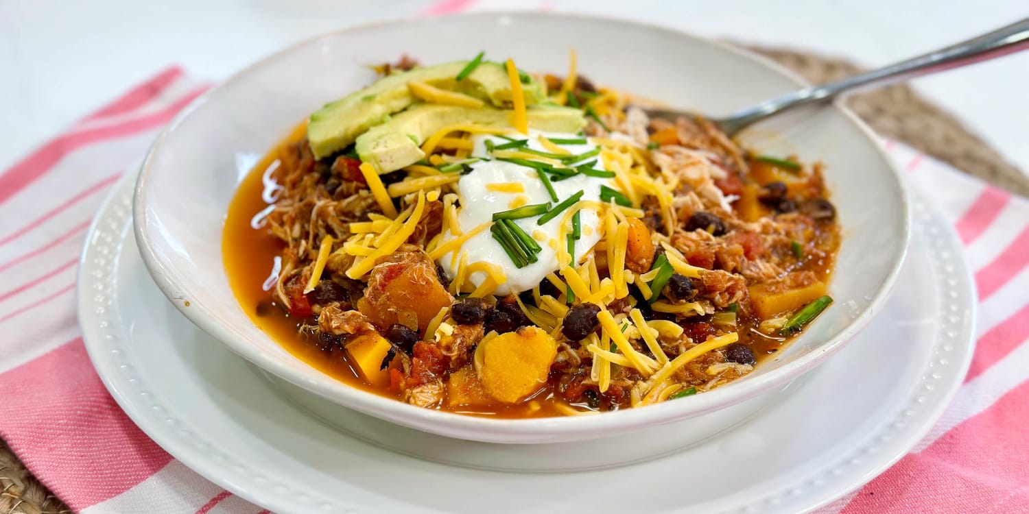 Joy Bauer's butternut squash chili is a warming bowl of goodness